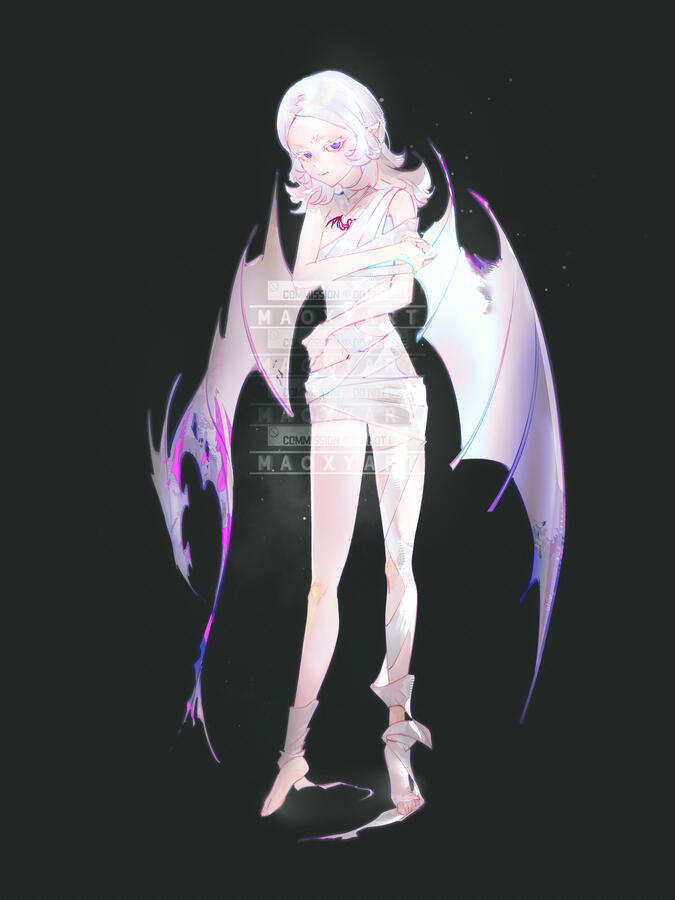 Skeb full body water color sketch