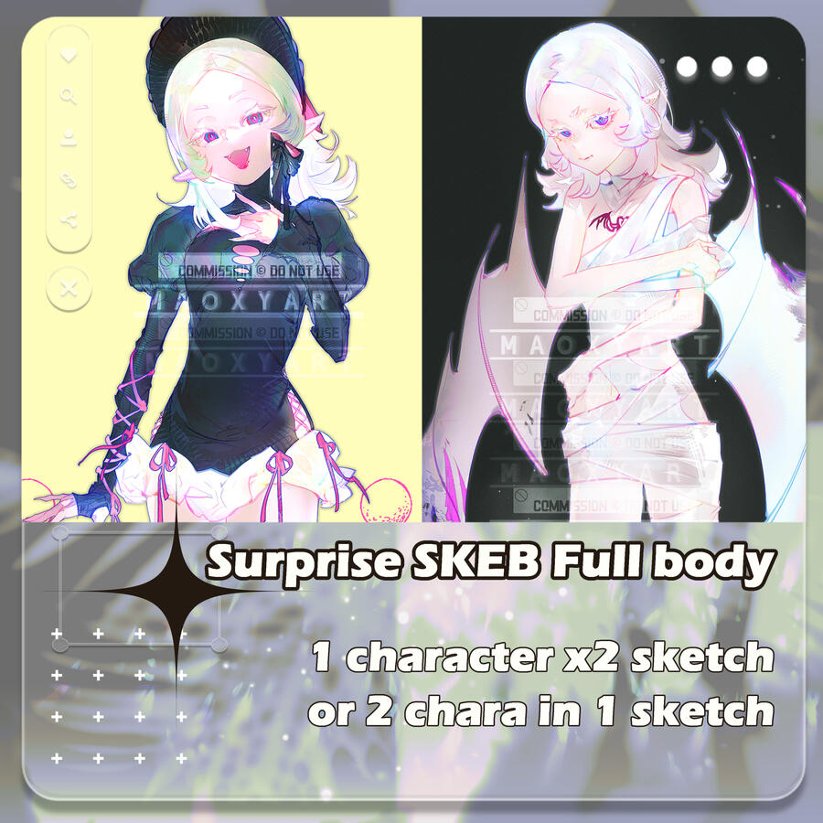 2x Full body. SKEB