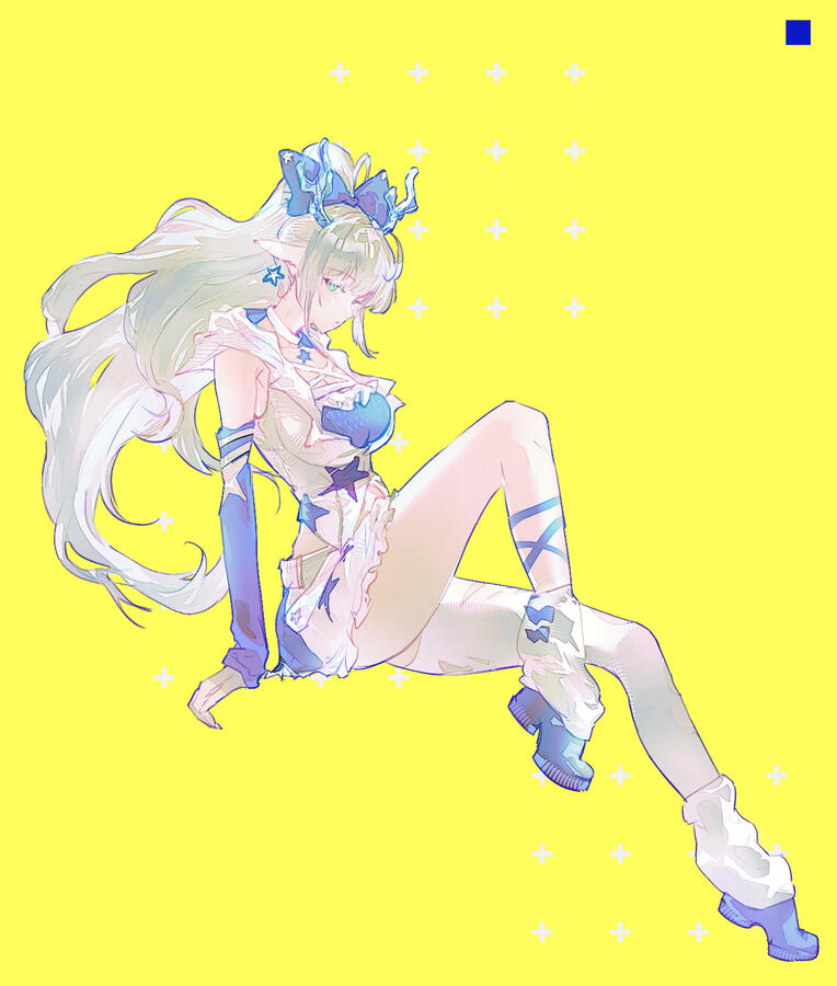 Watercolor style croquis