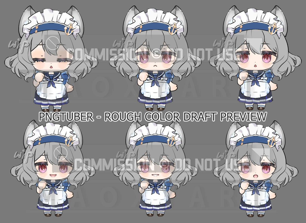 PNGTuber - Rough draft preview sample PNGTuber - Rough draft preview sample